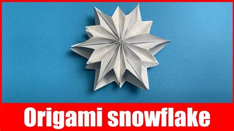 How To Make A Snowflake Diy Paper Snowflakes Origami 3d Snowflake