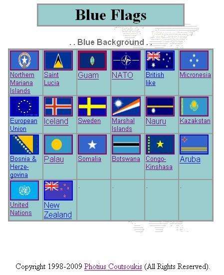 Blue Flag Identifier Printable Page