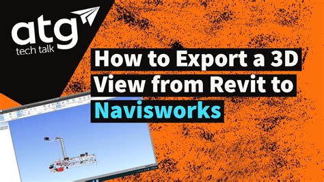 How To Export A 3D View From Revit To Navisworks YouTube