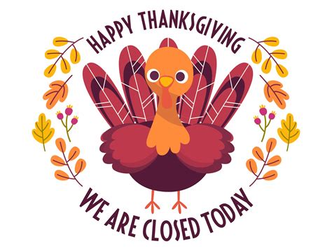 5 Best Images Of Closed For Thanksgiving Printables