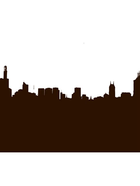 City Skyline Silhouette Clip Art Clipart Best