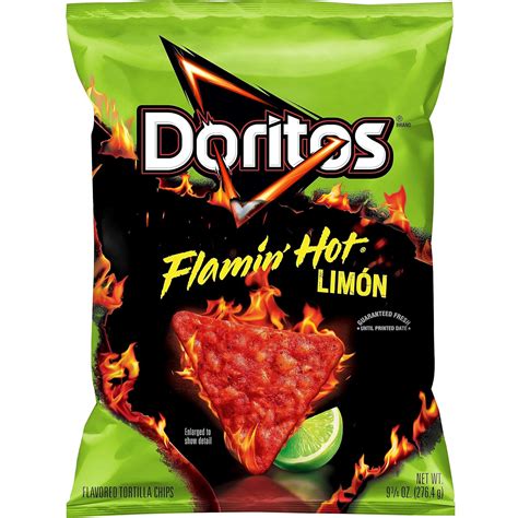 Doritos Tortilla Chips Flamin Hot Limon 975oz Bag