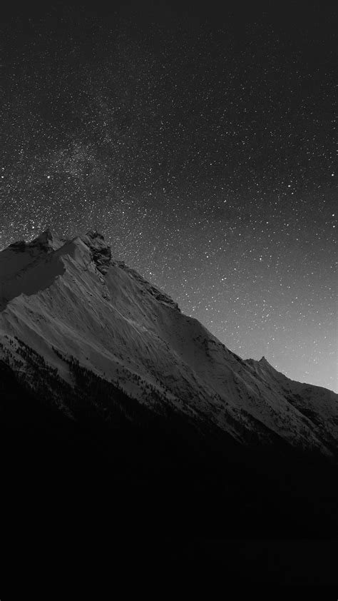 Iphone Wallpaper Mt90 Mountain Night Snow