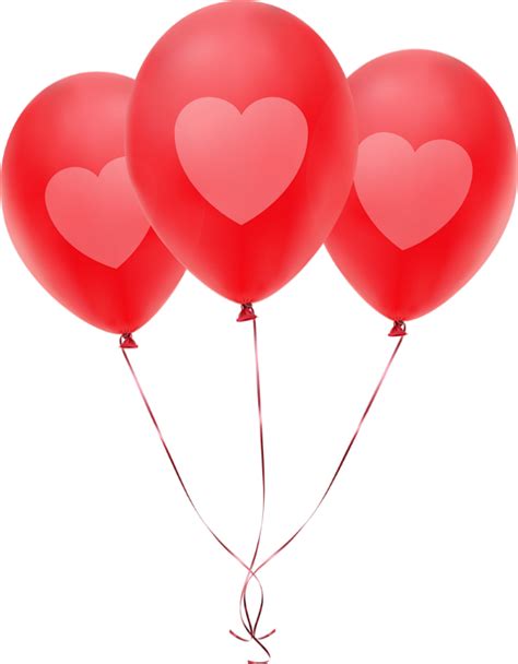 Ballons Rouges Png Tube Red Balloons Clipart Hearts