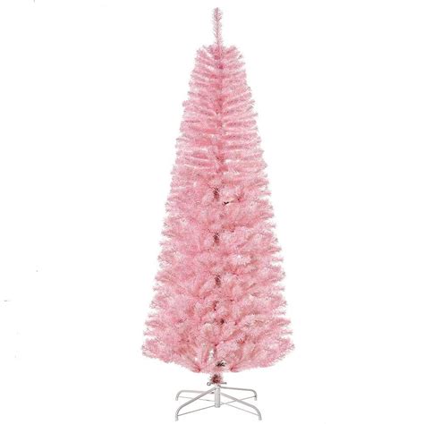 Homcom 6 Ft Artificial Christmas Tree Holiday Xmas Pencil Tree