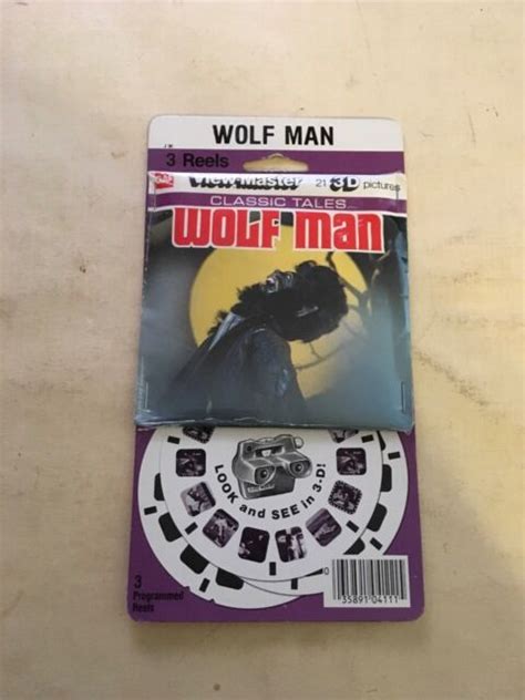 1978 Vintage Gaf View Master Classic Tales Wolf Man Reel Set Werewolf