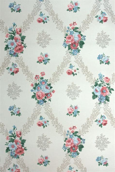 Follow the vibe and change your wallpaper every day! vintage wallpaper - Hannah's Treasures - floral wallpaper ...