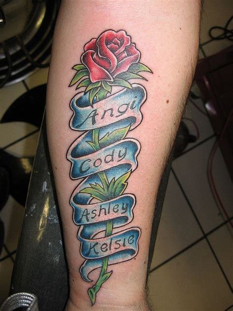 Bild tattoos mom tattoos sleeve tattoos filigrana tattoo gravure metal motif baroque. Rose Tattoo with Banner (With images) | Rose tattoo with ...