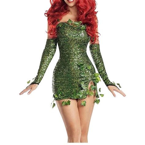 Yandy Dresses Party King Poisonous Vilain Poison Ivy Inspired