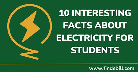 10 Interesting Facts About Electricity For Students Findebill