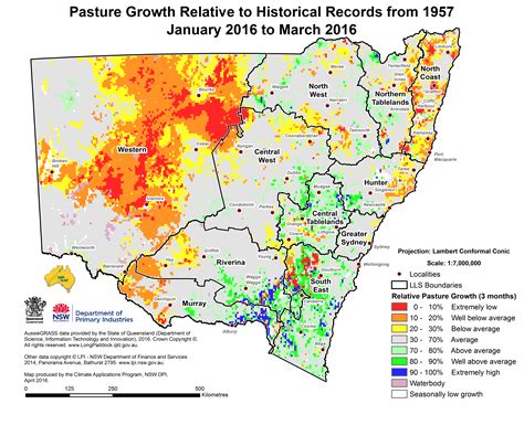 Nsw Seasonal Conditions Summary April 2016