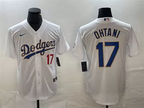 Mens Los Angeles Dodgers Shohei Ohtani 17 White Jersey 3999
