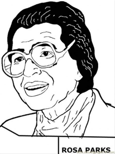 rosa parks coloring page  usa coloring pages coloringpagescom