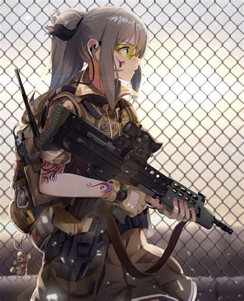 Anime Girls Girls Anime Guns Winter Hd Wallpaper Peakpx