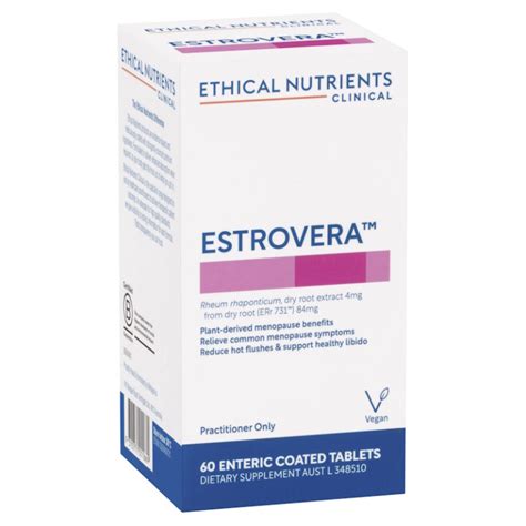 Ethical Nutrients Clinical Estrovera 60 Tablets Choice Pharmacy