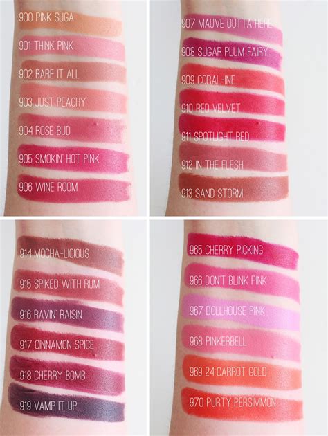 Wet N Wild Megalast Lipsticks Complete 26 Shade Collection Swatches Cassandramyee Nz