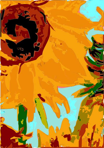 Van Gogh Sun Flower Clip Art At Vector Clip Art Online