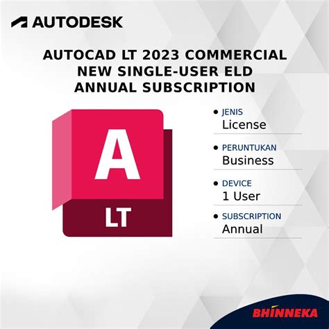 Autodesk Autocad Lt 2023 Commercial New Single User Eld Annual Subscription