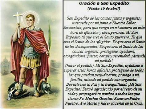 Oración A San Expedito Pidiendo Protección Familiar