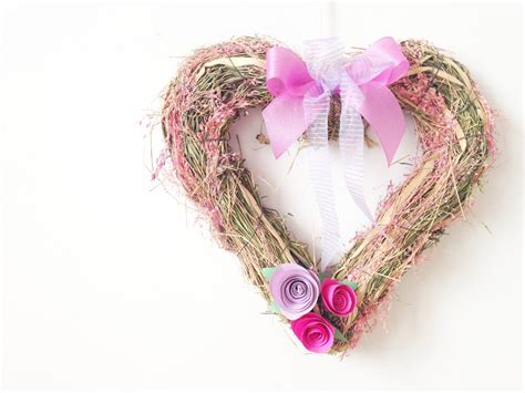 Spring Wreath In Pink And Lavender Craftify My Love