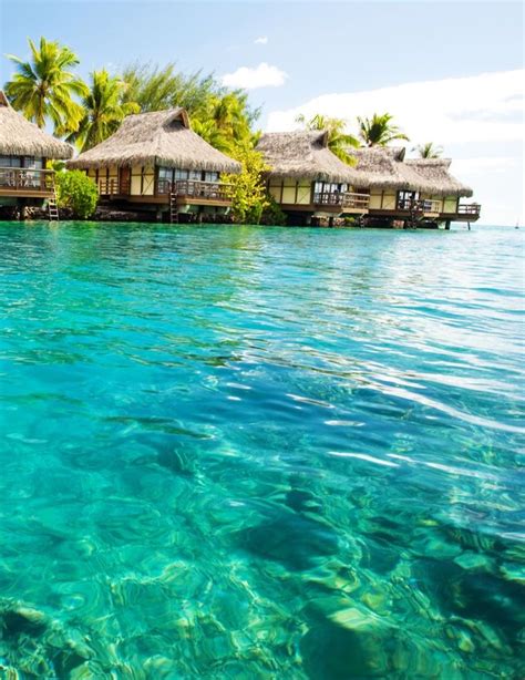 Beautiful Tropical Beach Tahiti Dream Vacation Spots