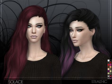 The Sims Resource Stealthic Solace Female Hair