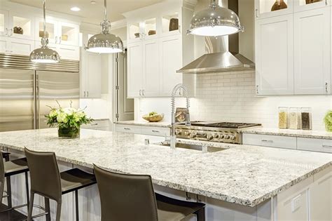 Gray countertops in a variety of different gray hues will also give a sophisticated look to a kitchen or office with white. 25 White Granite Countertop Colors for Kitchen - Homenish