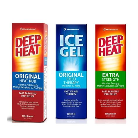 Deep Heat Rub Ice Cold Strength Therapy Relief Cream Muscular Aches