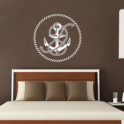 Nautical Wall Decals Anchor Rope Decal Nursery Boy Room Home Decor