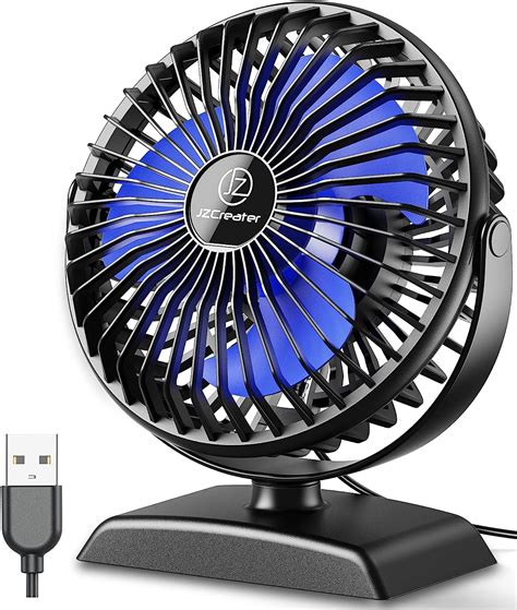 Amazon Jzcreater Desk Fan Usb Fan Protable Speed Airflow