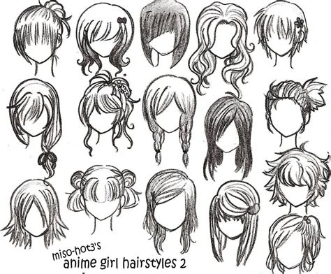 Drawings Anime Hairstyles