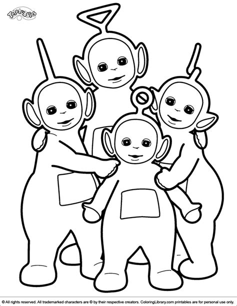 Printable Coloring Sheets Of Teletubbies