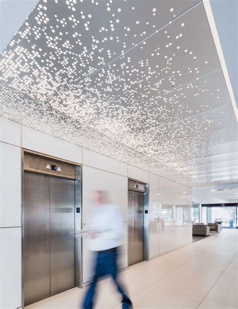 Custom Perforated Metal Ceiling System For Ncx 6060 Interior Ceiling