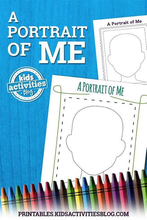 Describe Yourself In A Picture Using This Printable Worksheet For Kids