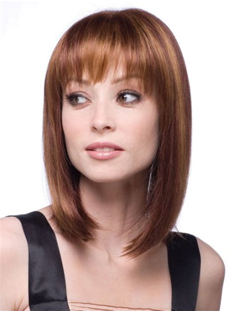 For round faces, you can get yourself a medium length bob haircut with some layers near the face. Trendy Medium Length Hairstyles for Round Faces - PICTURES ...