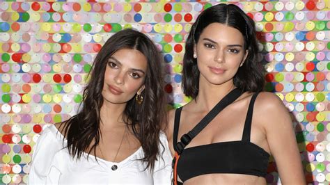 Kendall Jenner Emily Ratajkowski Look Like Twins In Matching Versace Stylecaster