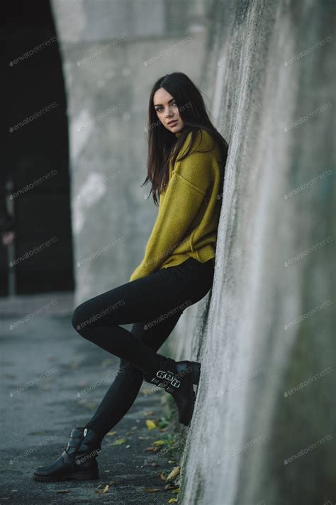 Fashion Girl Posing Against Wall By Simbiothys Photos Ad Spon