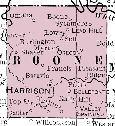 Boone County Arkansas Map Cristy Claudetta