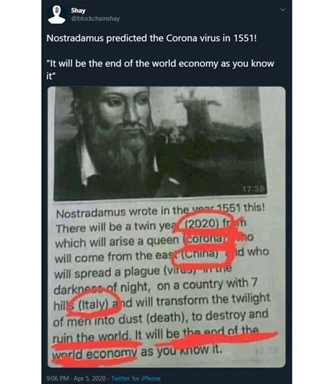 Nostradamus There Will Be A Twin Year Prediction Did Nostradamus