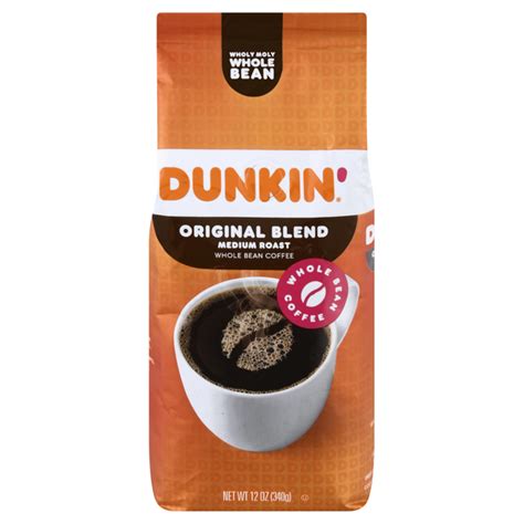 In the mood for dunkin' original blend, or a specialty roast or flavor? Save on Dunkin' Donuts Original Blend Medium Roast Coffee (Whole Bean) Order Online Delivery ...