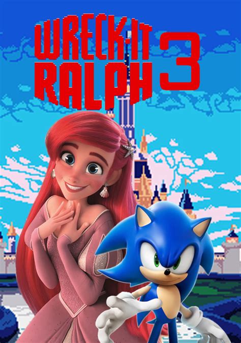 Sonic The Hedgehog And Ariel Wreck It Ralph 3 By Illutrace On Deviantart