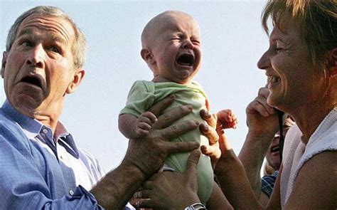 crying baby  george bush picture ebaums world