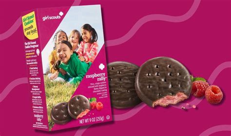 New Vegan Girl Scout Cookie Raspberry Rally Is Joining Thin Mints For The 2023 Season Vegnews
