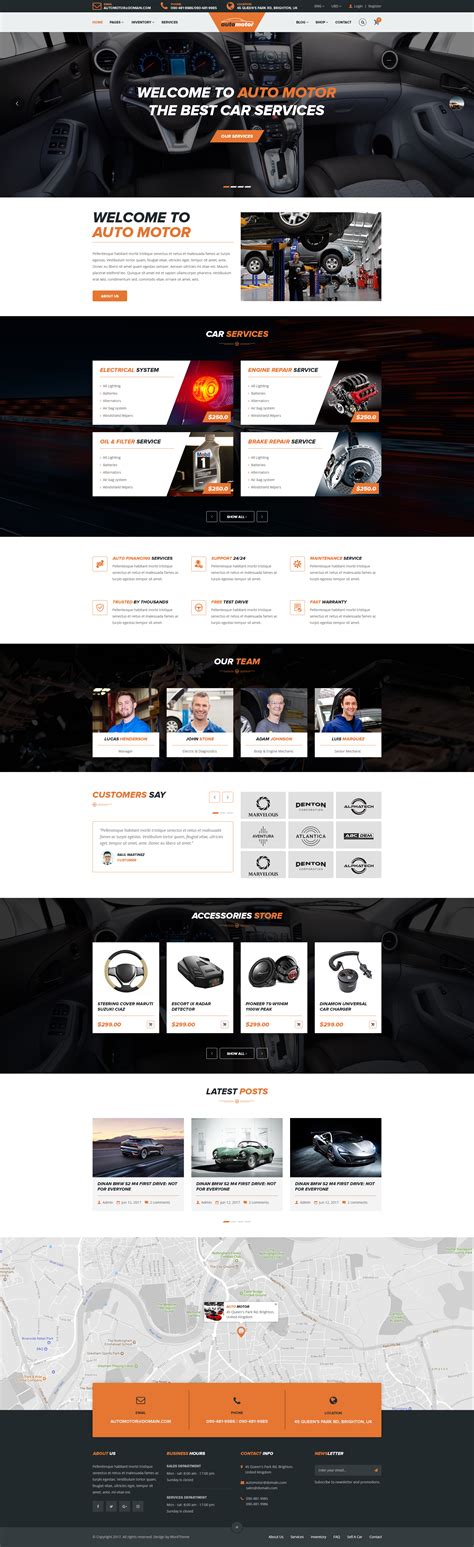 Automotor Car Dealer And Services Psd Template By Monitheme Themeforest