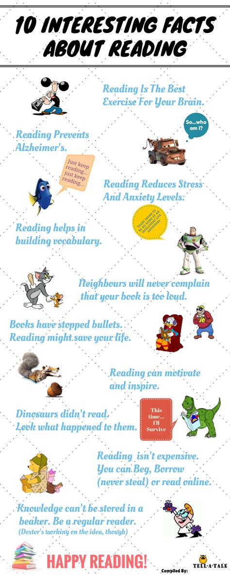 10 True And Funny Facts About Reading Infographic