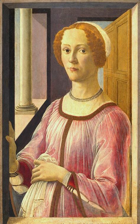 Portrait Of Smeralda Bandinelli Painting By Sandro Botticelli Fine