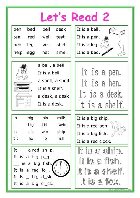Lets Read 2 Phonics Reading Activities Reading For Beginners