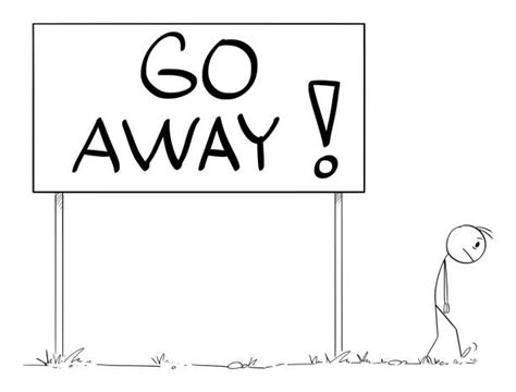 Gone Away Sign