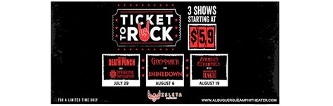 Ticket To Rock Includes Shinedown Avenged Sevenfold And Five Finger