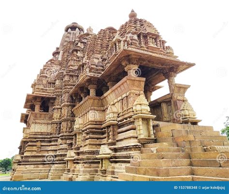 Khajuraho Temple Madhya Pradesh India Unesco Heritage Site Stock